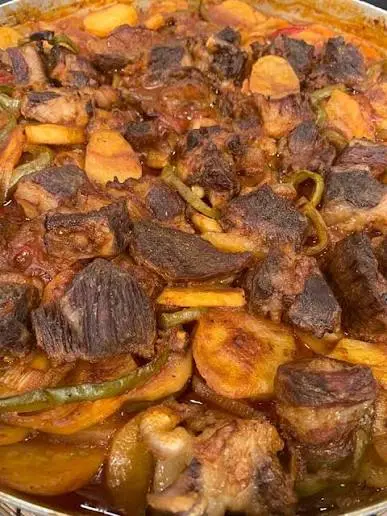 بطاطس باللحمه 