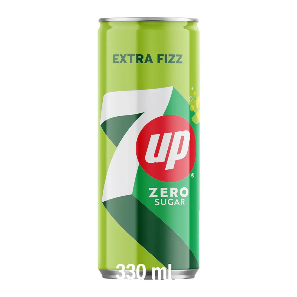 7UP Zero Cans 330 ml  1pc