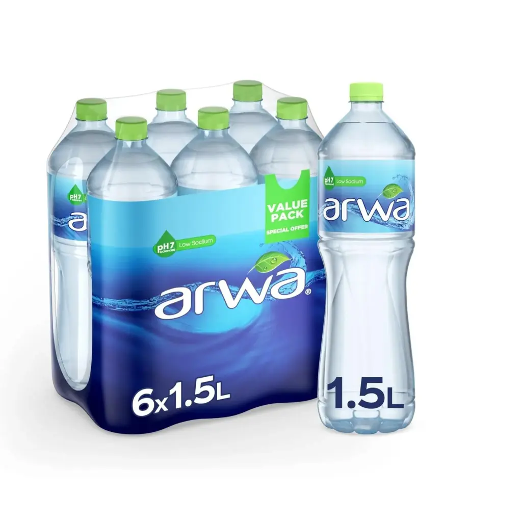 Arwa Drinking Water 1.5 Litres 9=6pcs