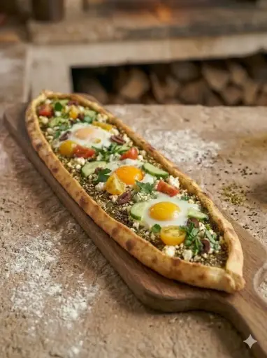 منقوشه بيض  مع الجبنه