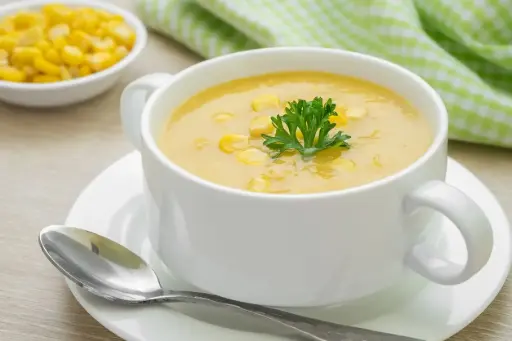 شوربة الذرة بالكريمة