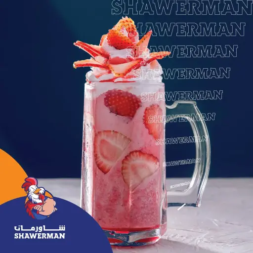 ميلك شيك فراولة
