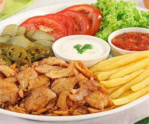 طبق شاورما دجاج