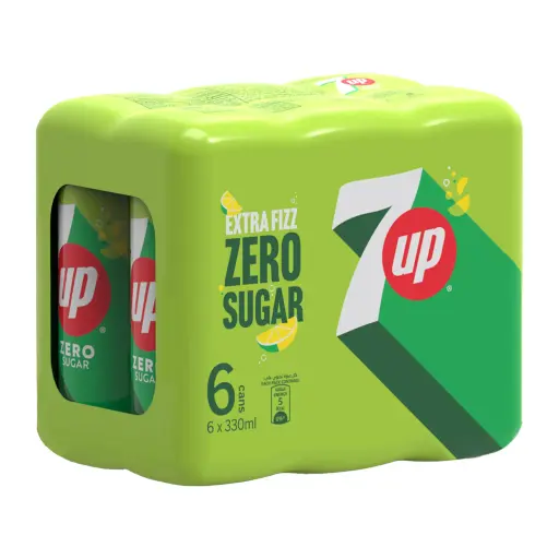 7UP Zero Cans 330 ml 6pcs