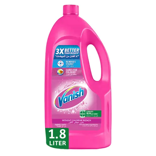 Vanish Multi Use Liquid Stain Remover For Coloured & White Clothes 1.8 Litres