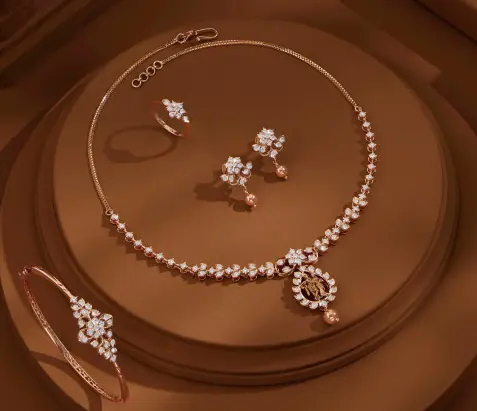 Mine Diamond Necklace Set NSMPANDVN003NK4 